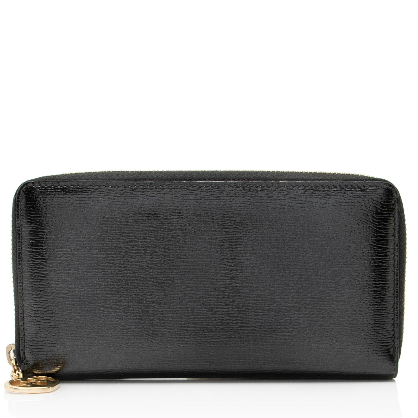 Gucci Glazed Leather Zip Around Wallet