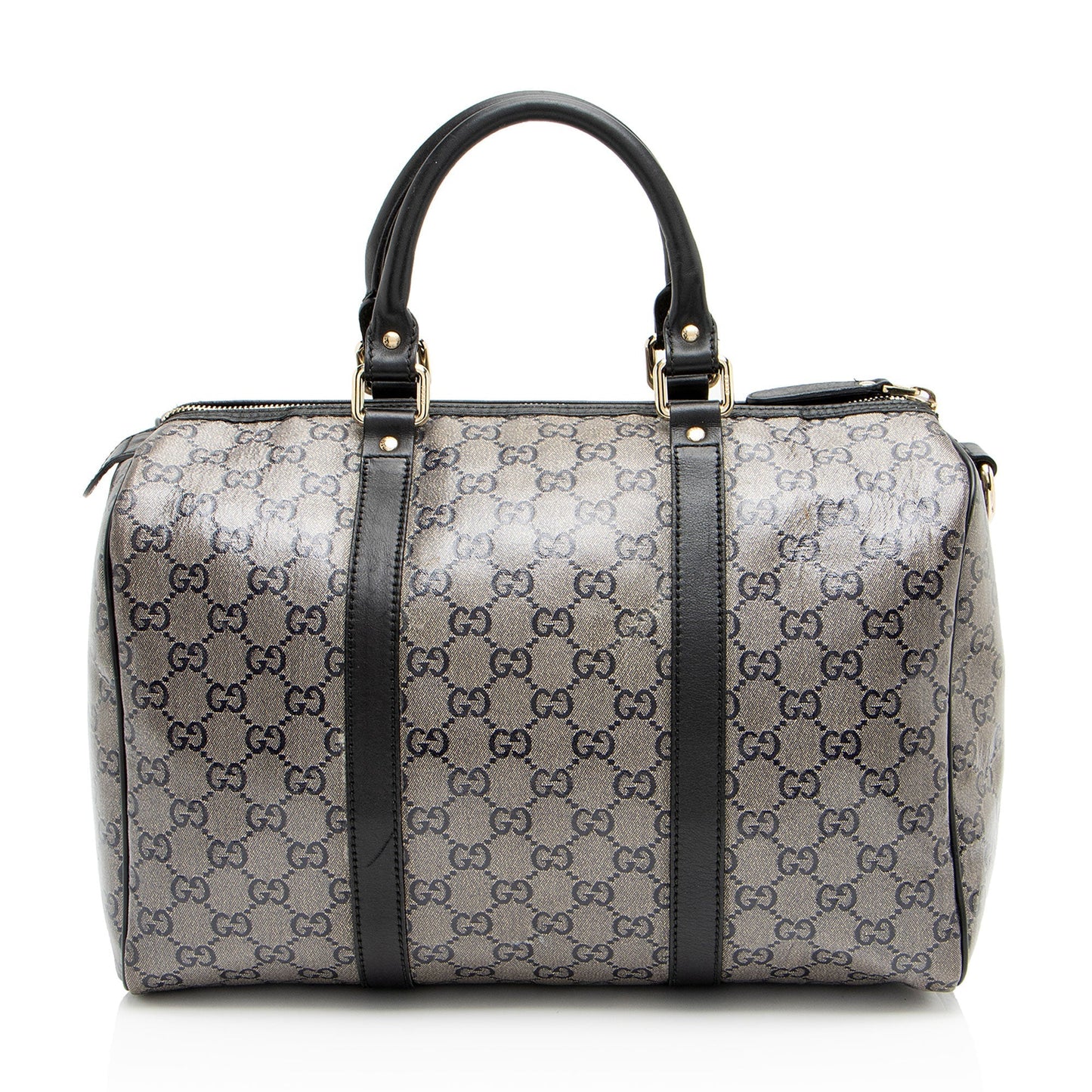 Gucci Leather Canvas Handbag
