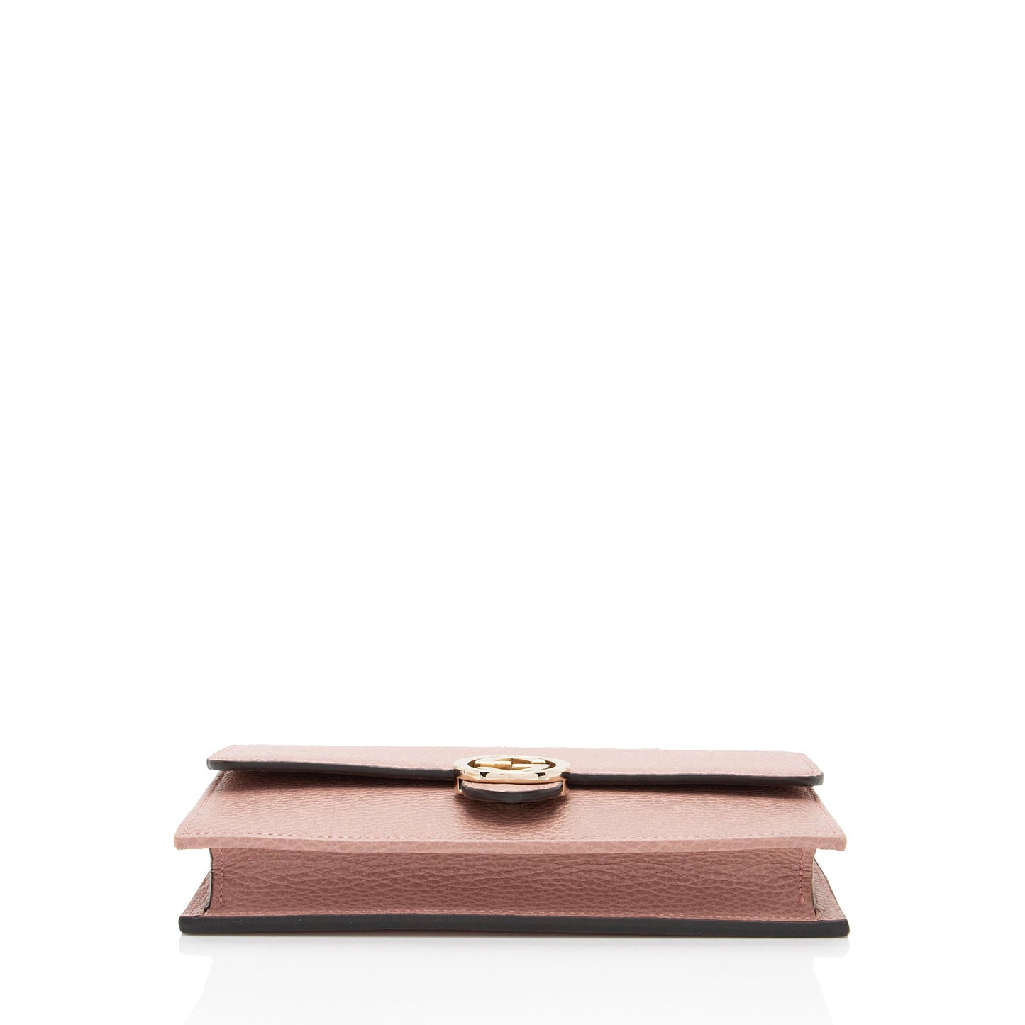 Gucci Grained Calfskin Interlocking G Chain Wallet