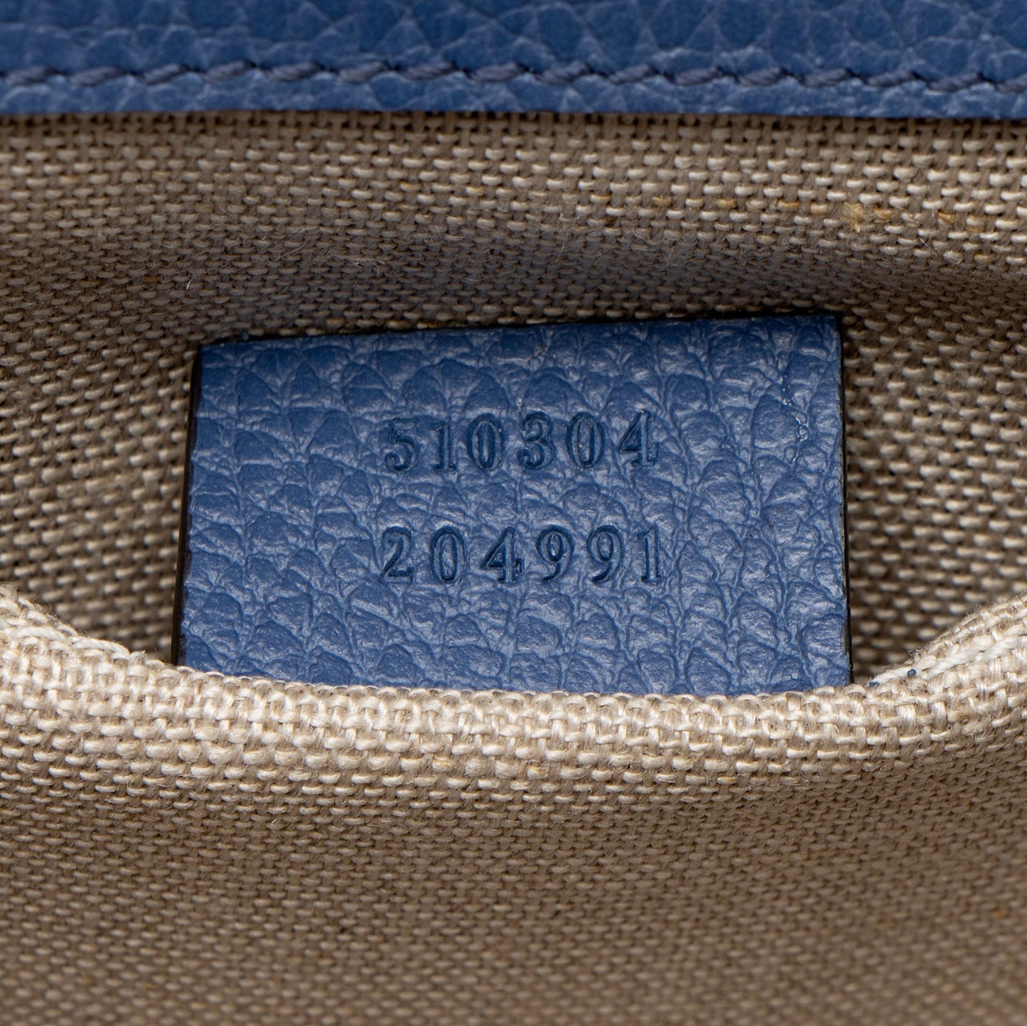 Gucci Grained Calfskin Interlocking G Small Shoulder Bag