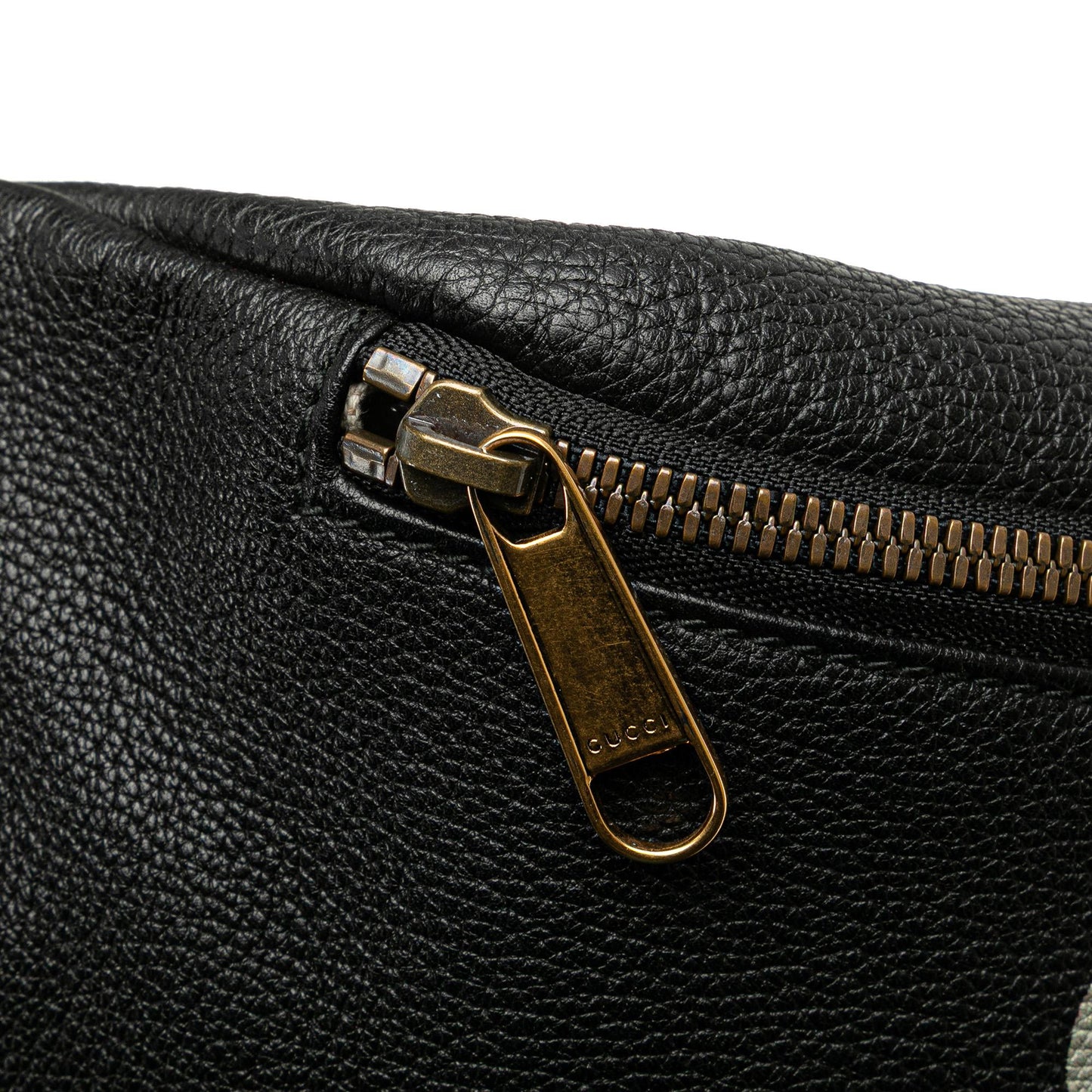 Gucci Grained Calfskin Logo Belt Bag