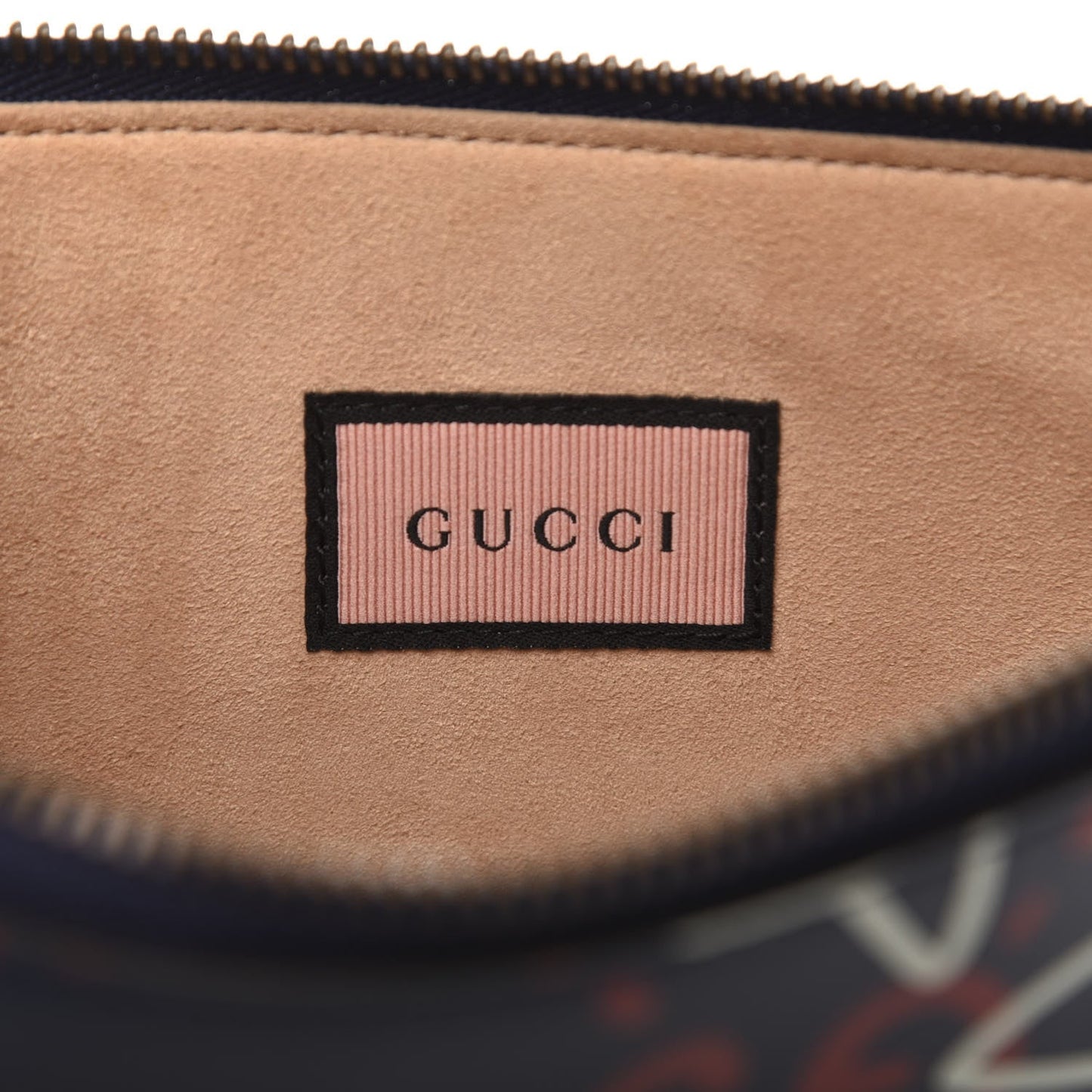 Gucci Monogram Caro Leather Clutch