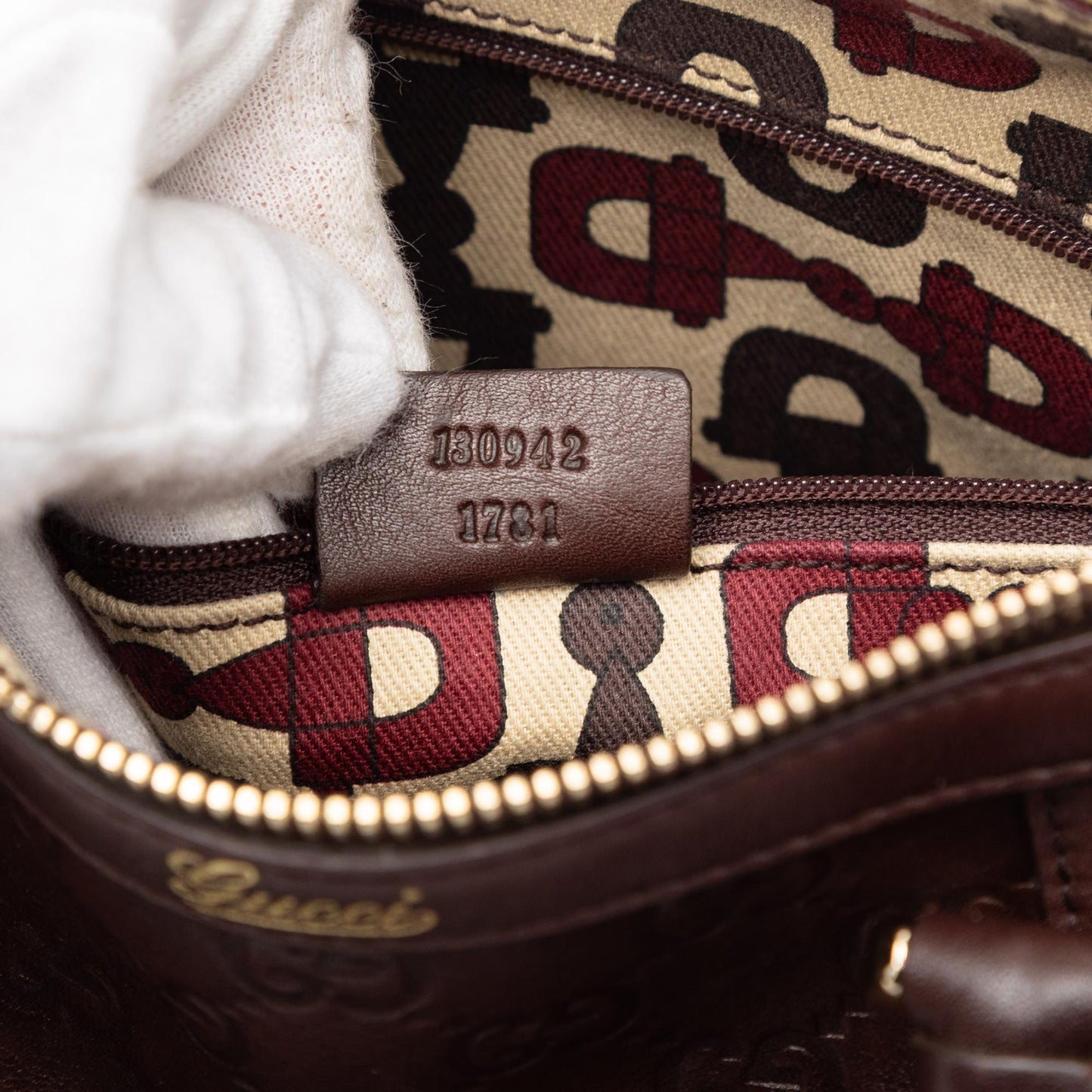 Gucci Guccissima Abbey D Ring Boston Bag
