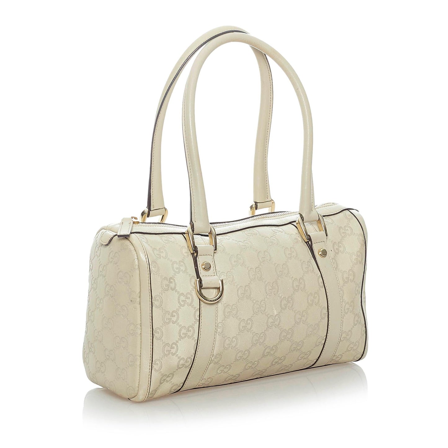 Gucci Guccissima Abbey Leather Boston Bag (SHG-33090)