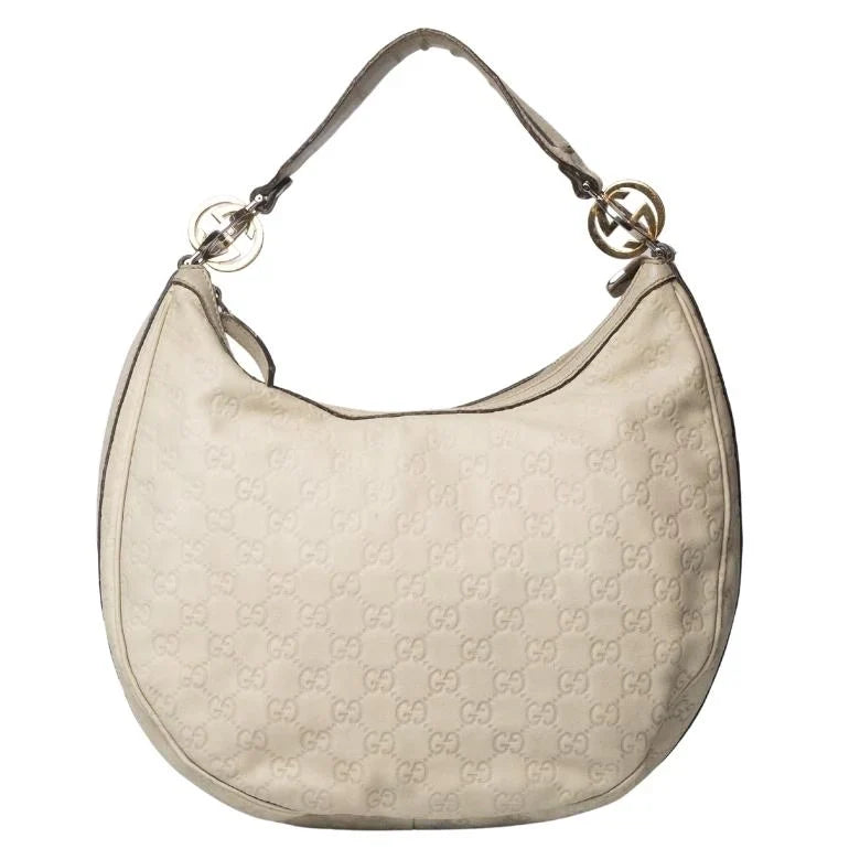 Gucci Monogram Leather Canvas Shoulder Bag