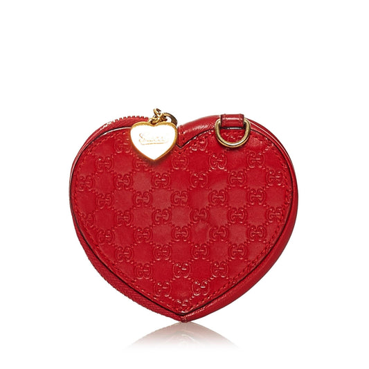 Gucci Guccissima Heart Coin Pouch (SHG-34406)
