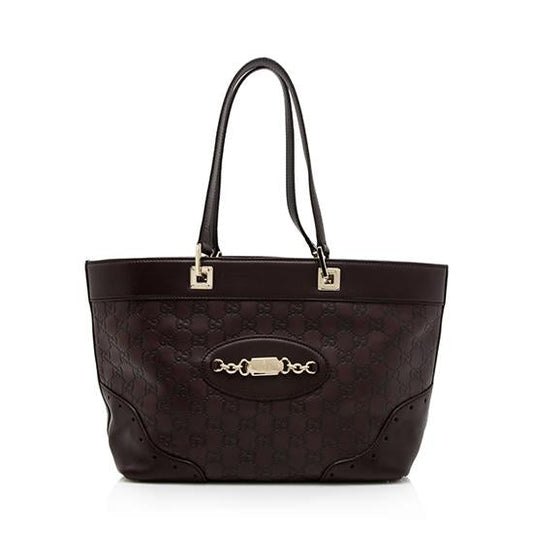 Gucci Guccissima Leather Chain Tote Style 1