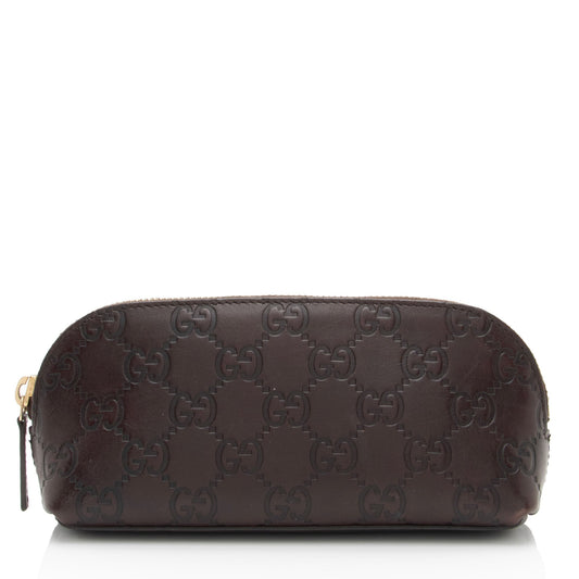 Gucci Guccissima Leather Cosmetic Pouch (SHF-gdae9s)