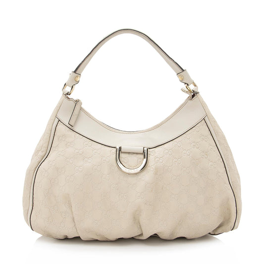 Gucci Guccissima Leather D Ring Medium Hobo (SHF-22364)