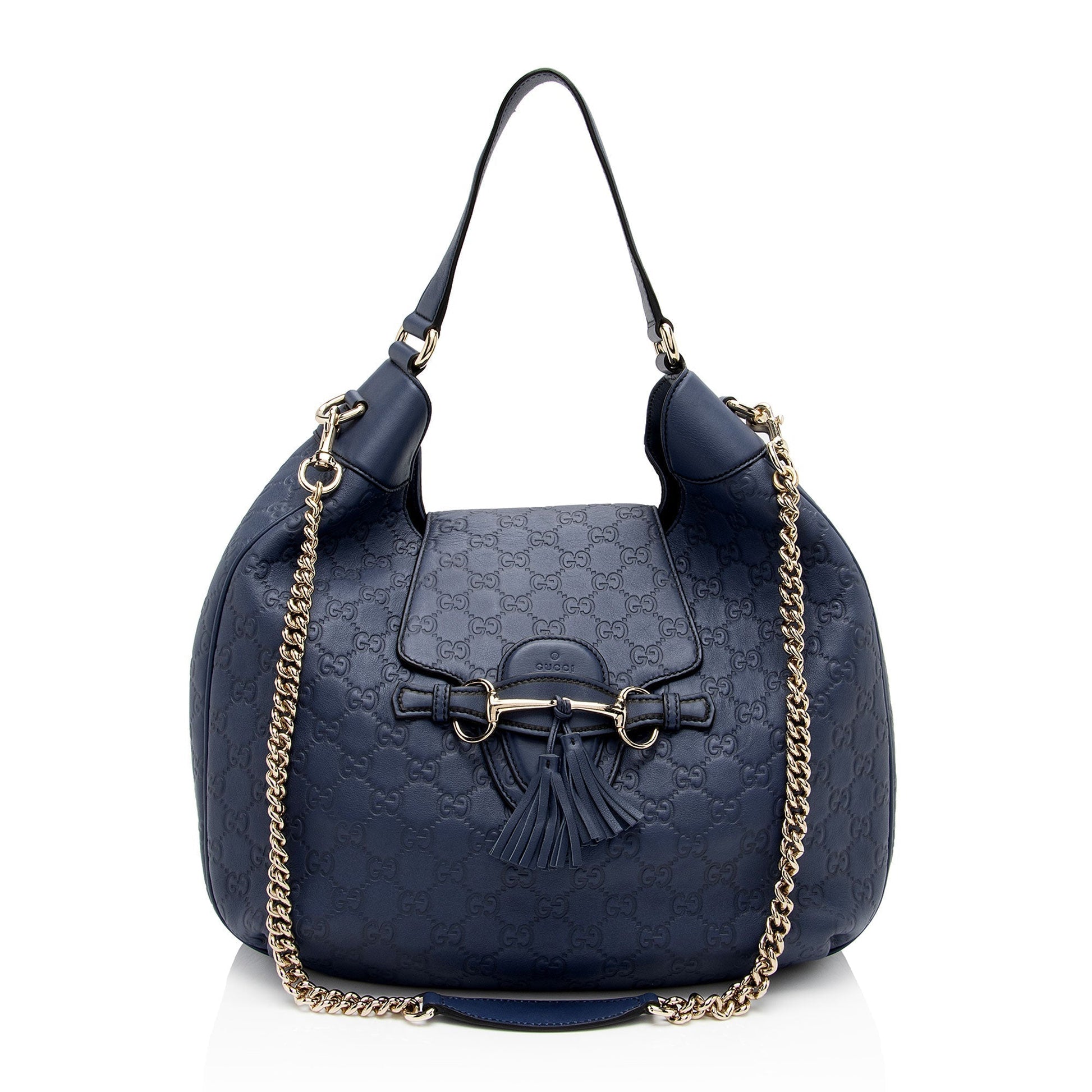 Gucci Leather Canvas Shoulder Bag