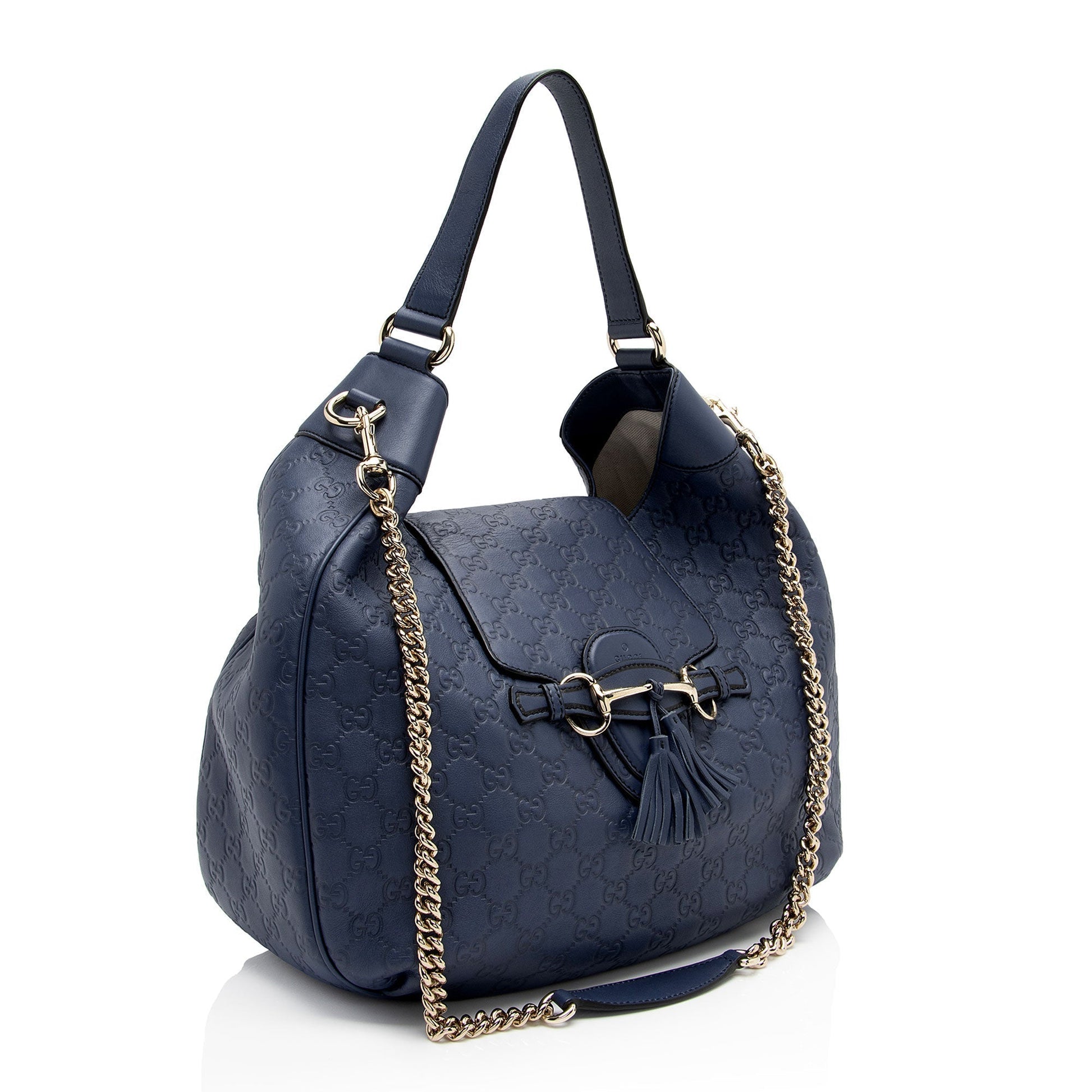 Gucci Leather Canvas Shoulder Bag