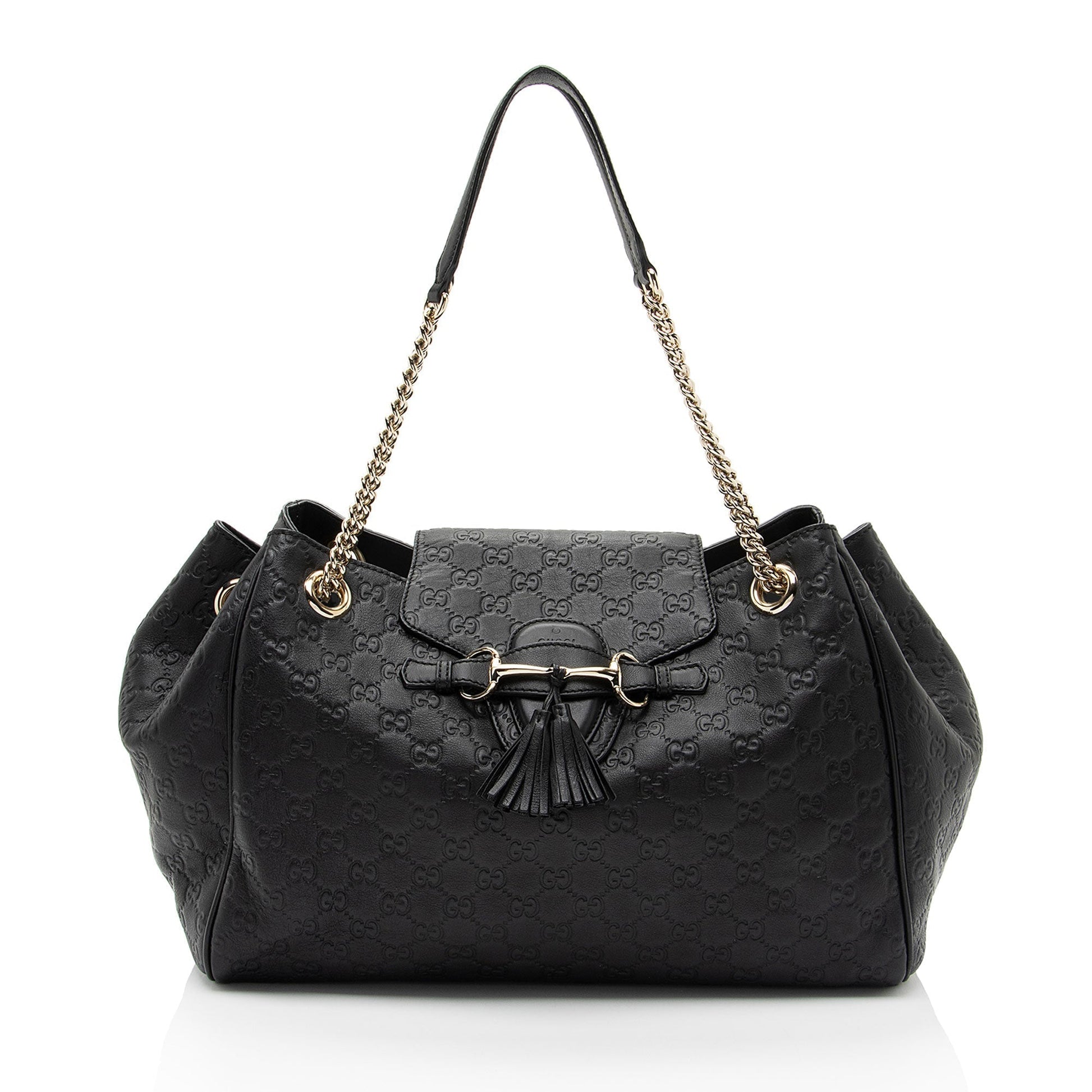 Gucci Leather Canvas Shoulder Bag