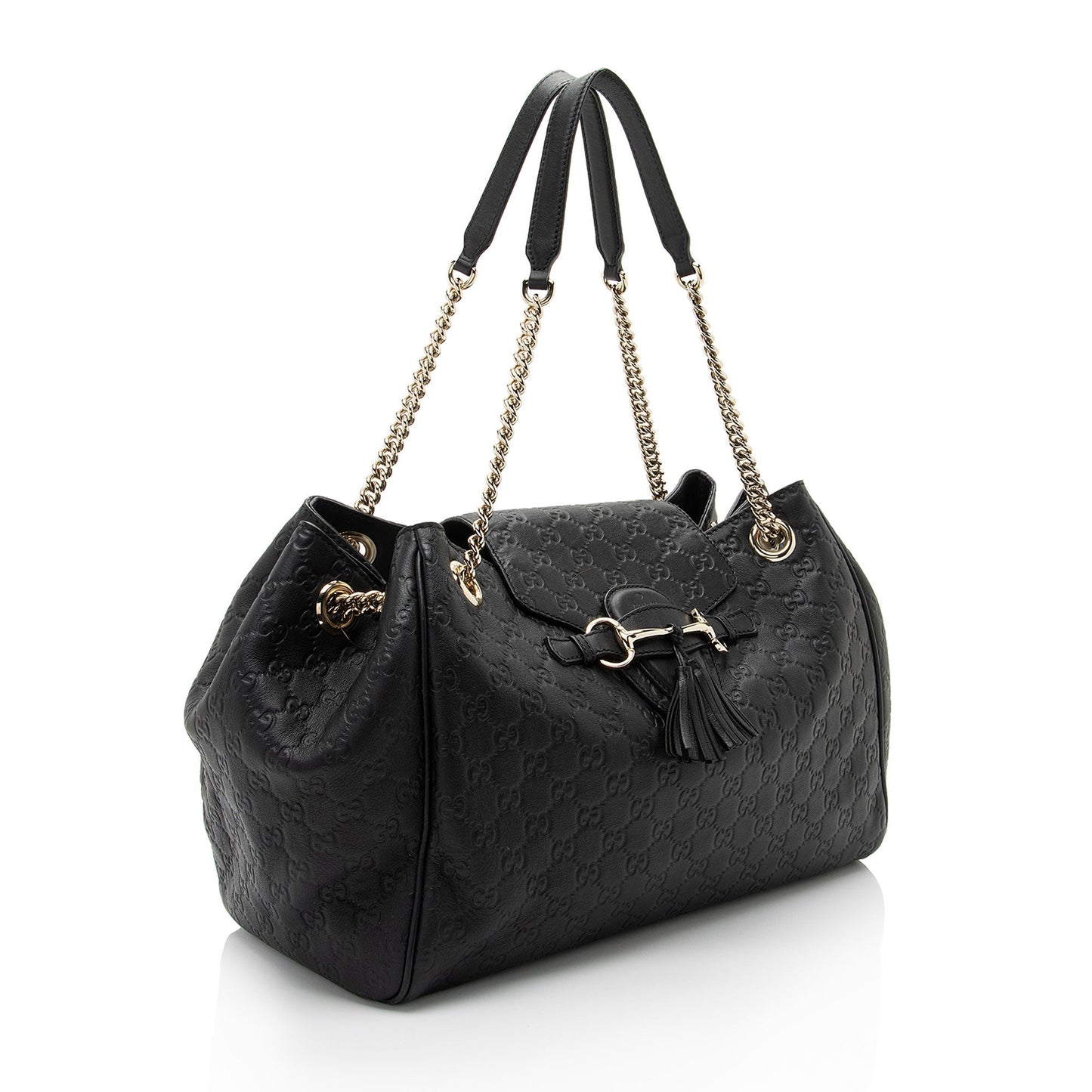 Gucci Leather Canvas Shoulder Bag