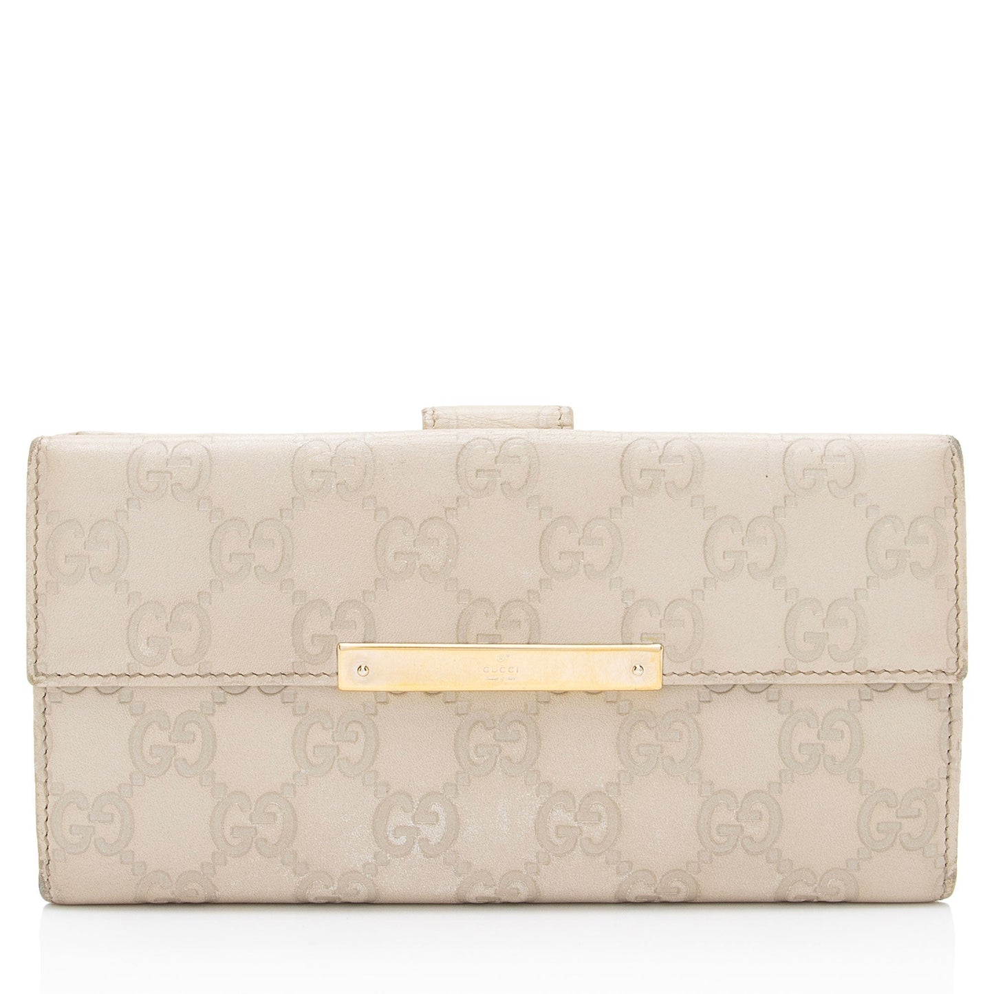 Gucci Guccissima Leather Flap Continental Wallet