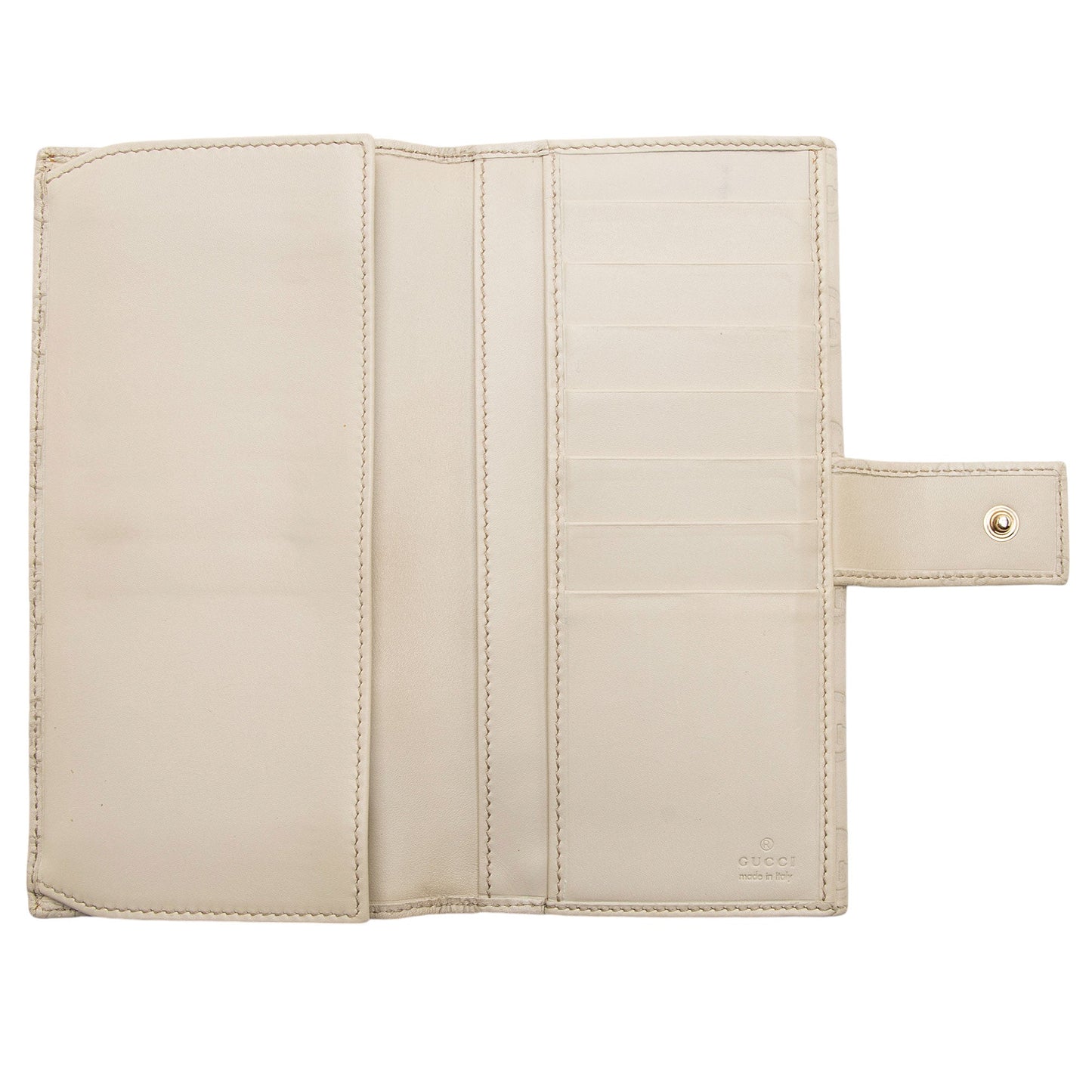 Gucci Guccissima Leather Flap Continental Wallet