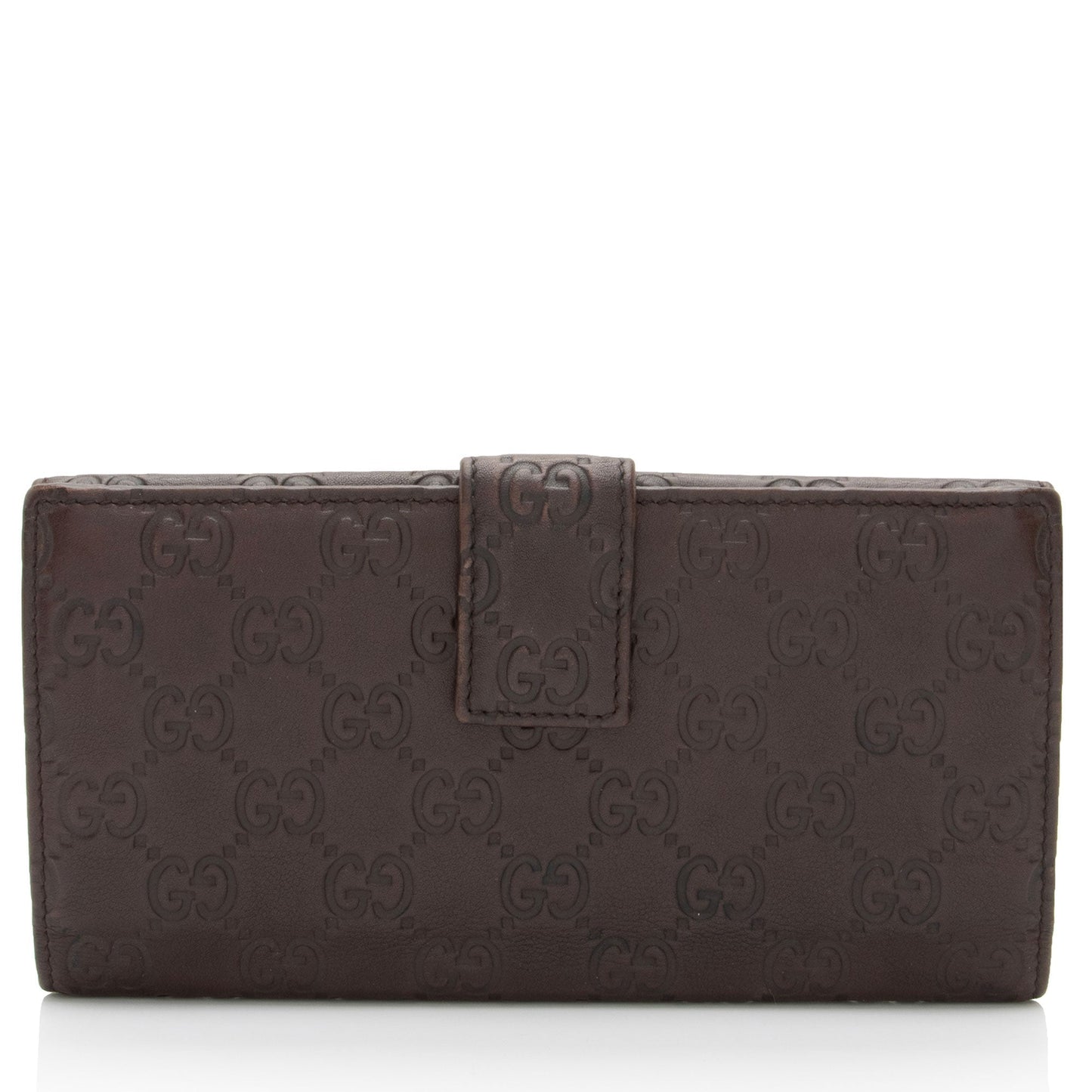 Gucci Guccissima Leather Flap Continental Wallet (SHF-CzGm9w)