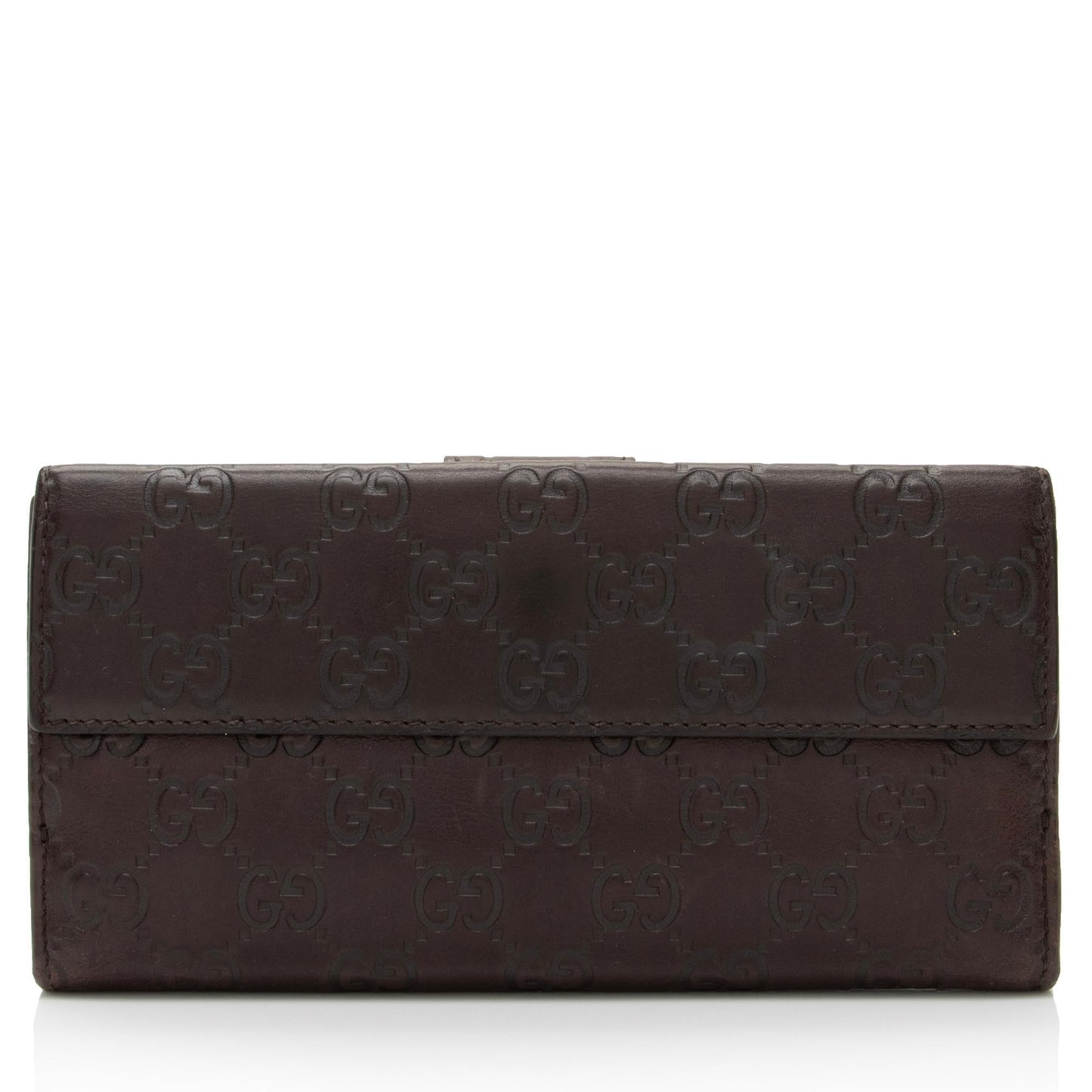 Gucci Guccissima Leather Heart Script Continental Wallet (SHF-oX5I0s)