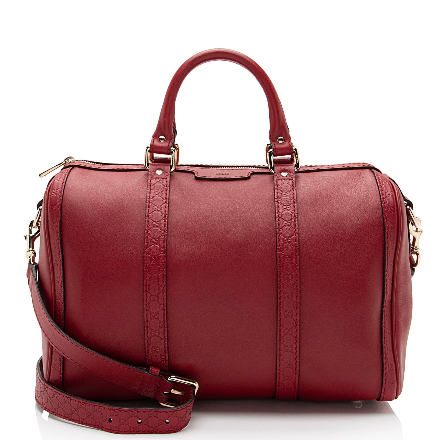 Gucci Leather Canvas Shoulder Bag
