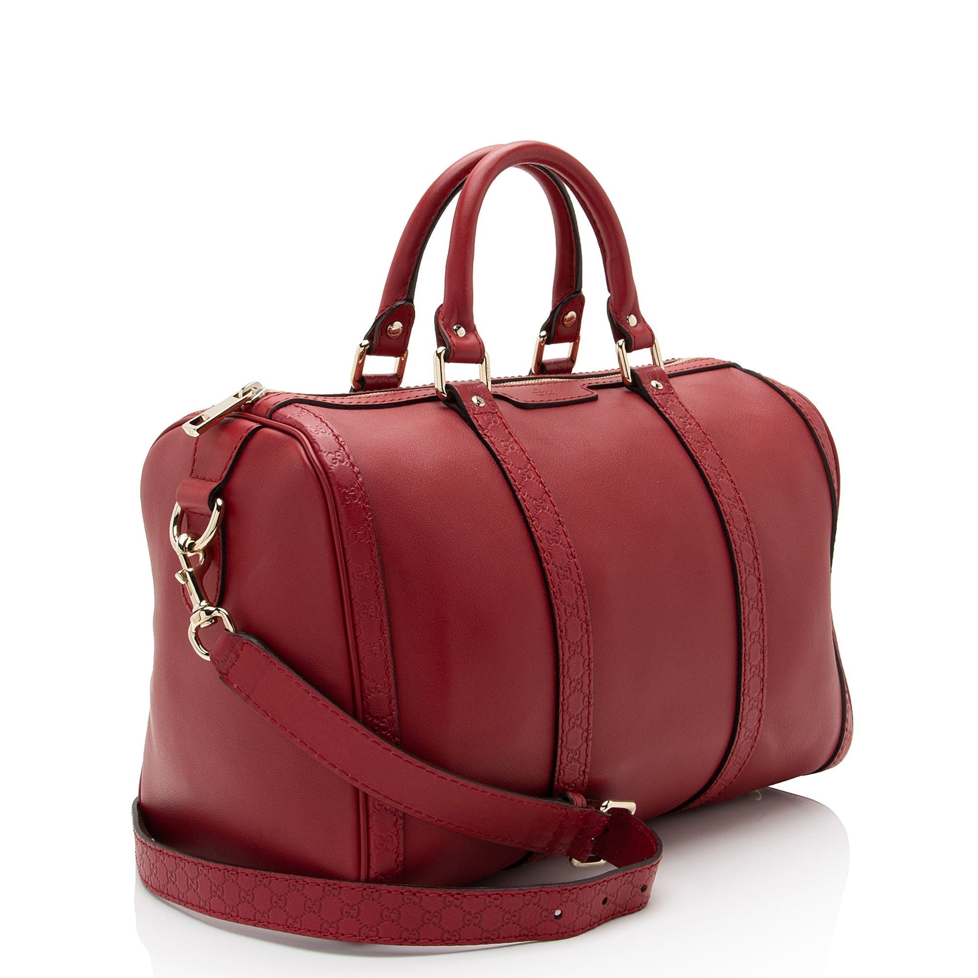 Gucci Leather Canvas Shoulder Bag