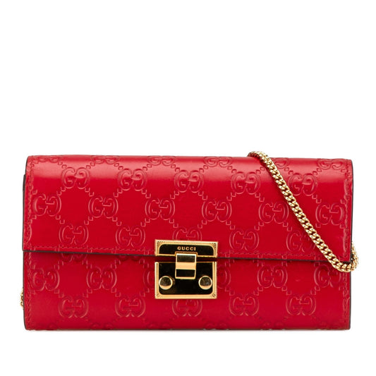 Gucci Guccissima Padlock Wallet On Chain