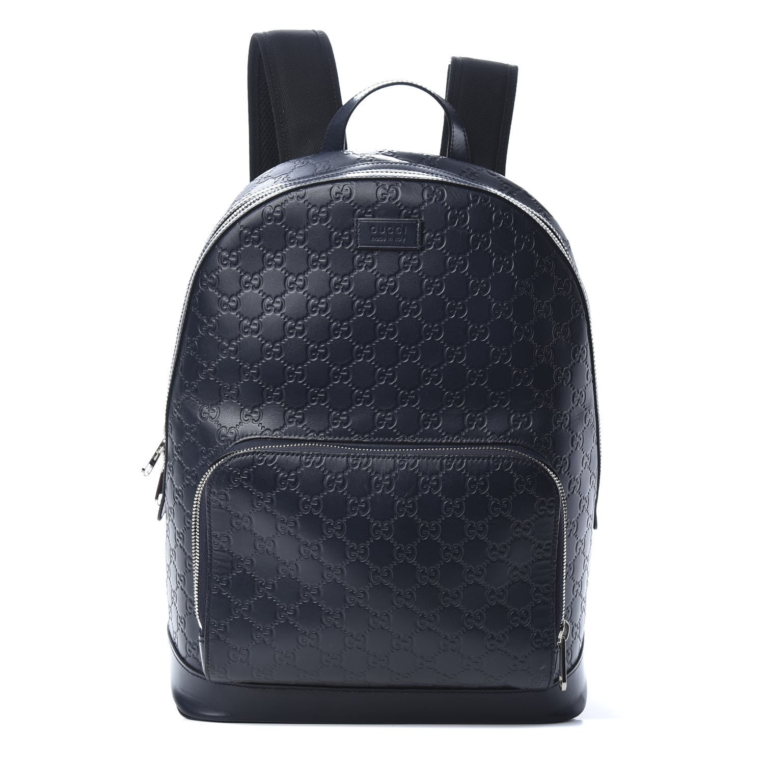 Gucci Nylon Caro Leather Top Handle Shoulder Bag