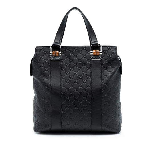 Gucci Guccissima Tender Bamboo Bar Tote