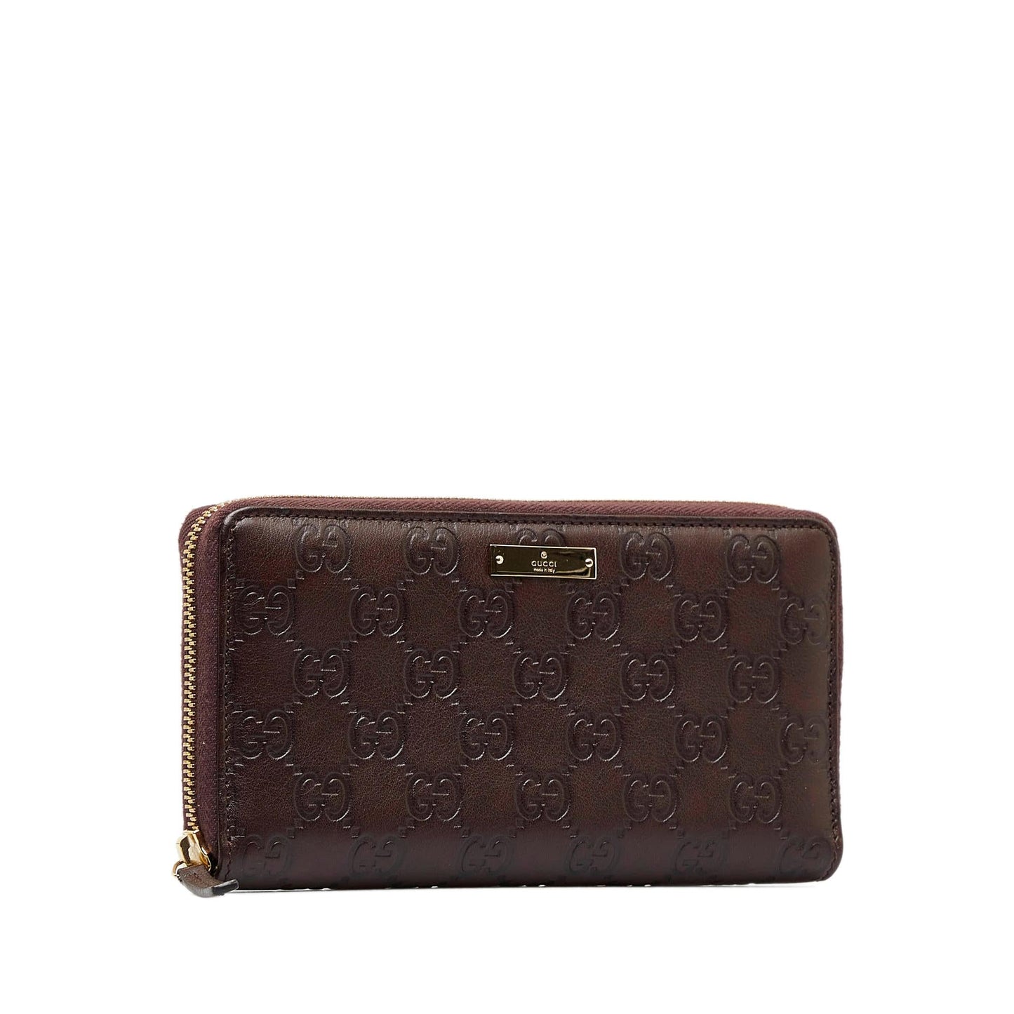 Gucci Guccissima Zip Around Long Wallet (SHG-jqu9u9)