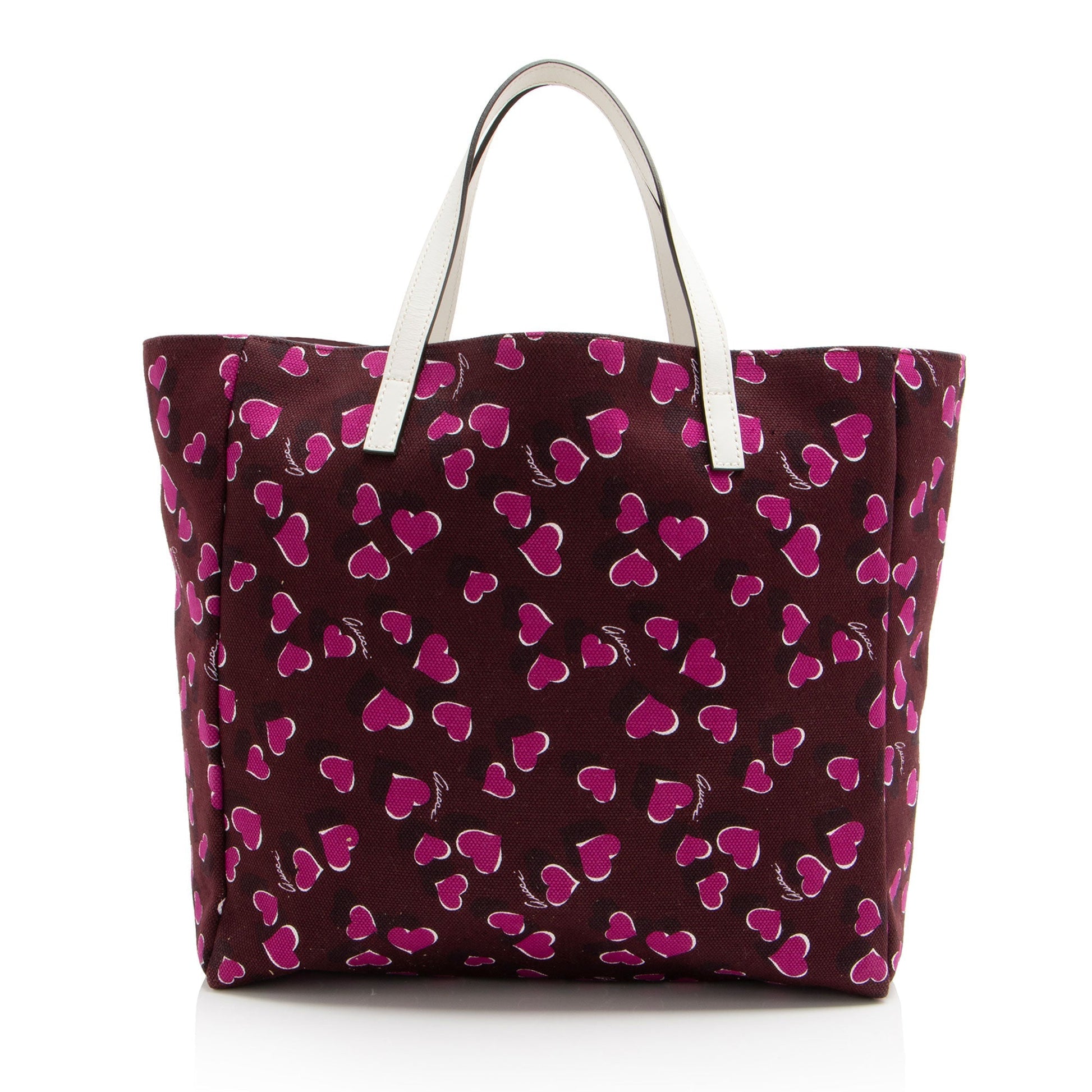 Gucci Heartbeat Canvas Shopper Tote (SHF-Bq2wXL)
