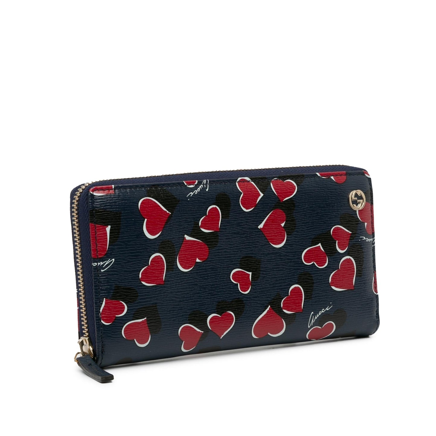 Gucci Heartbeat Leather Zip Around Long Wallet (SHG-zxOFLt)