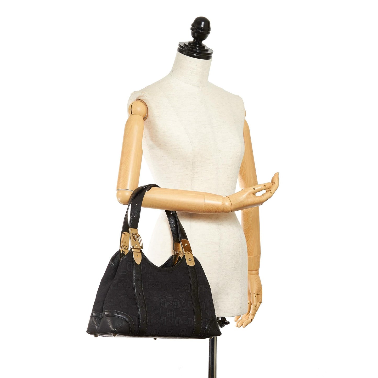 Gucci Horsebit Canvas Handbag (SHG-31147)
