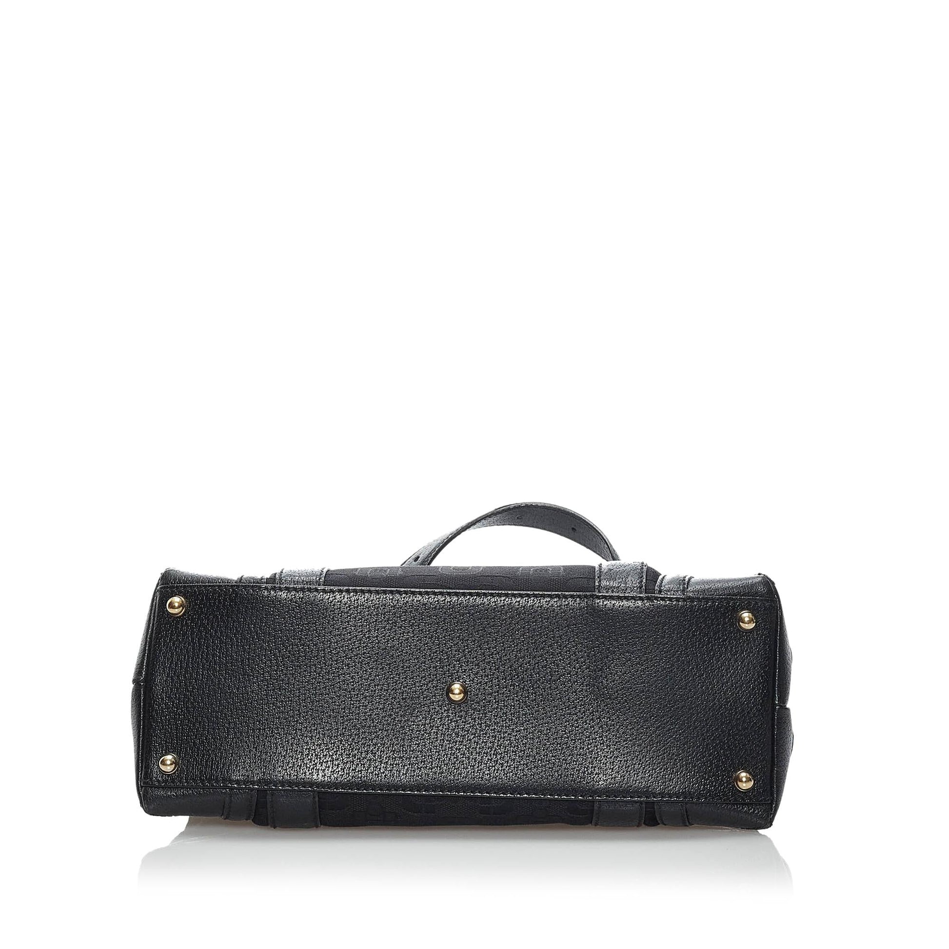 Gucci Horsebit Canvas Shoulder Bag (SHG-34217)