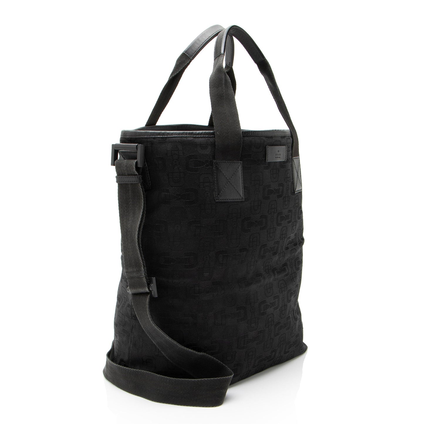 Gucci Horsebit Canvas Tall Tote