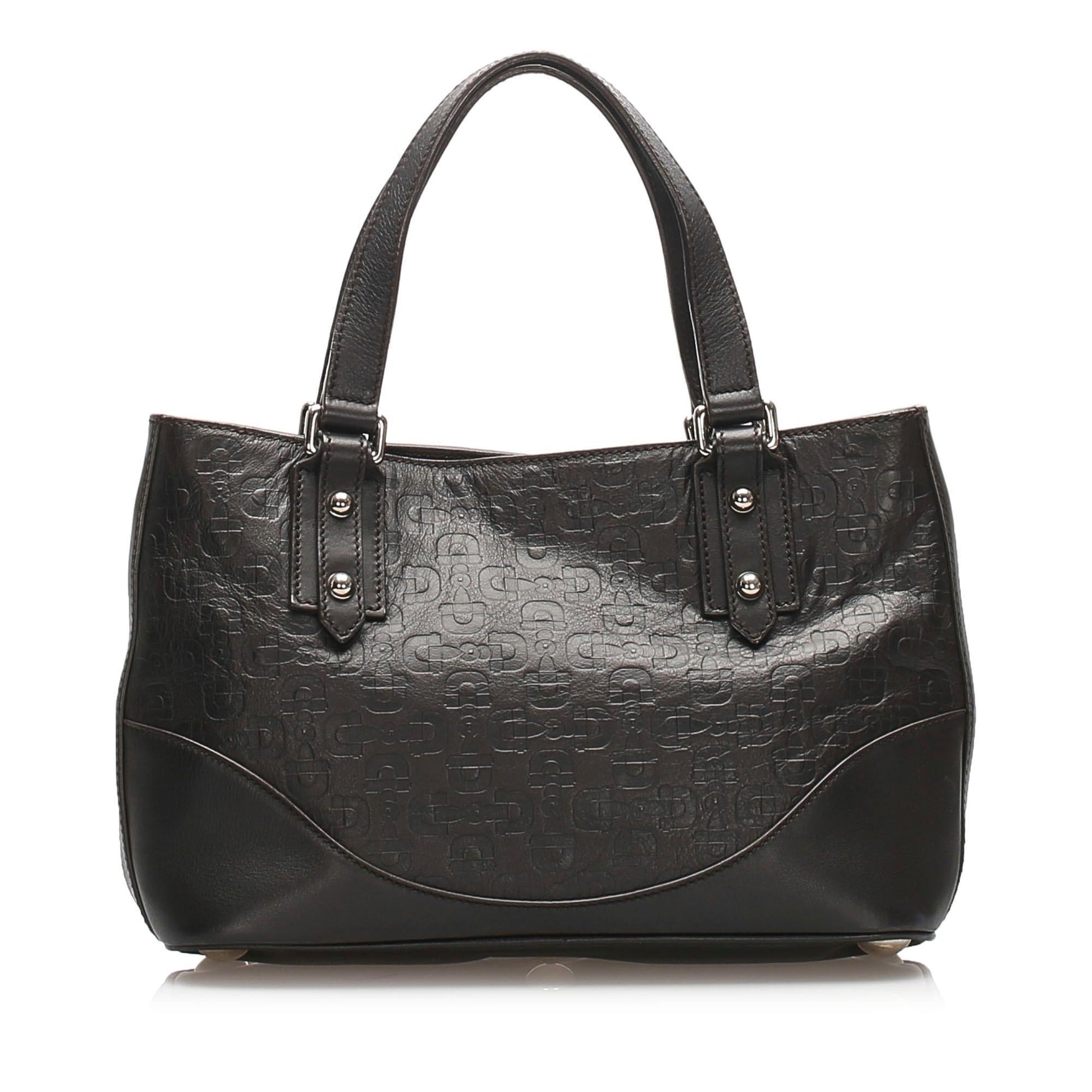 Gucci Horsebit Leather Tote Style 2