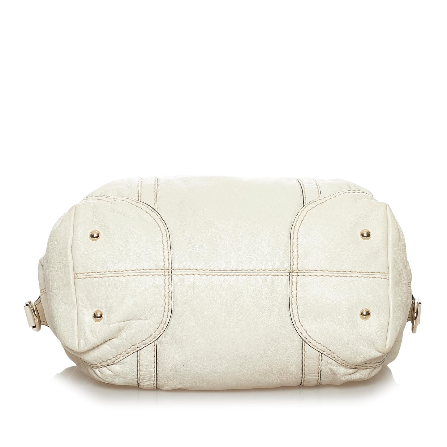 Gucci Horsebit Nail Leather Boston Bag (SHG-37230)