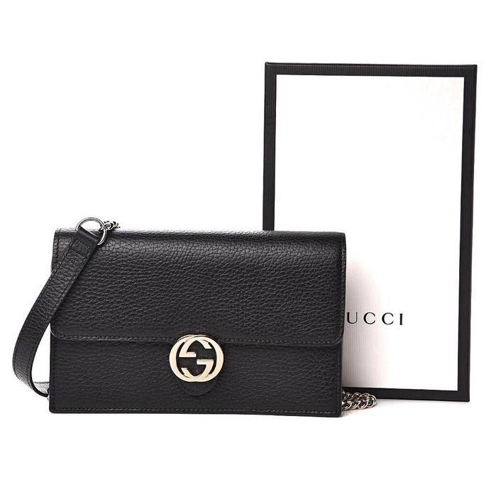 Gucci Caro Chain Leather Crossbody