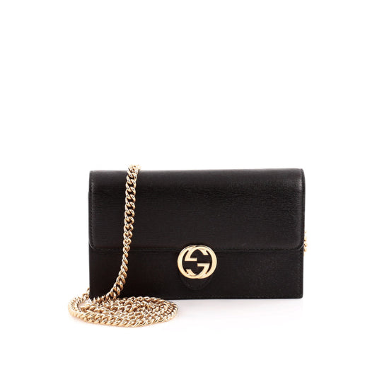 Gucci Caro Chain Leather Crossbody