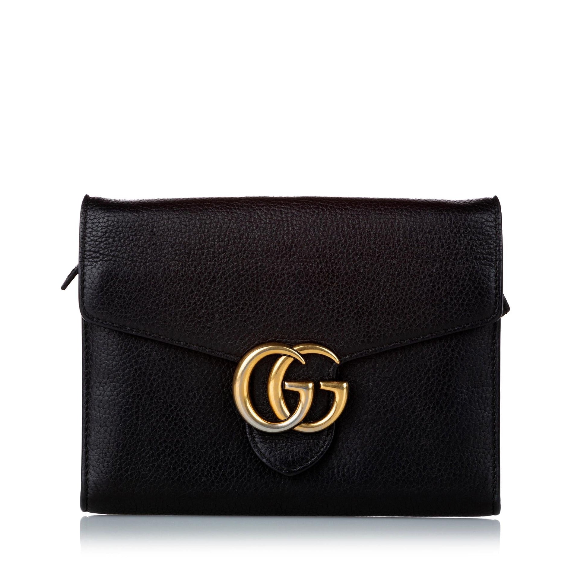 Gucci Interlocking G Leather Chain Crossbody Style 5
