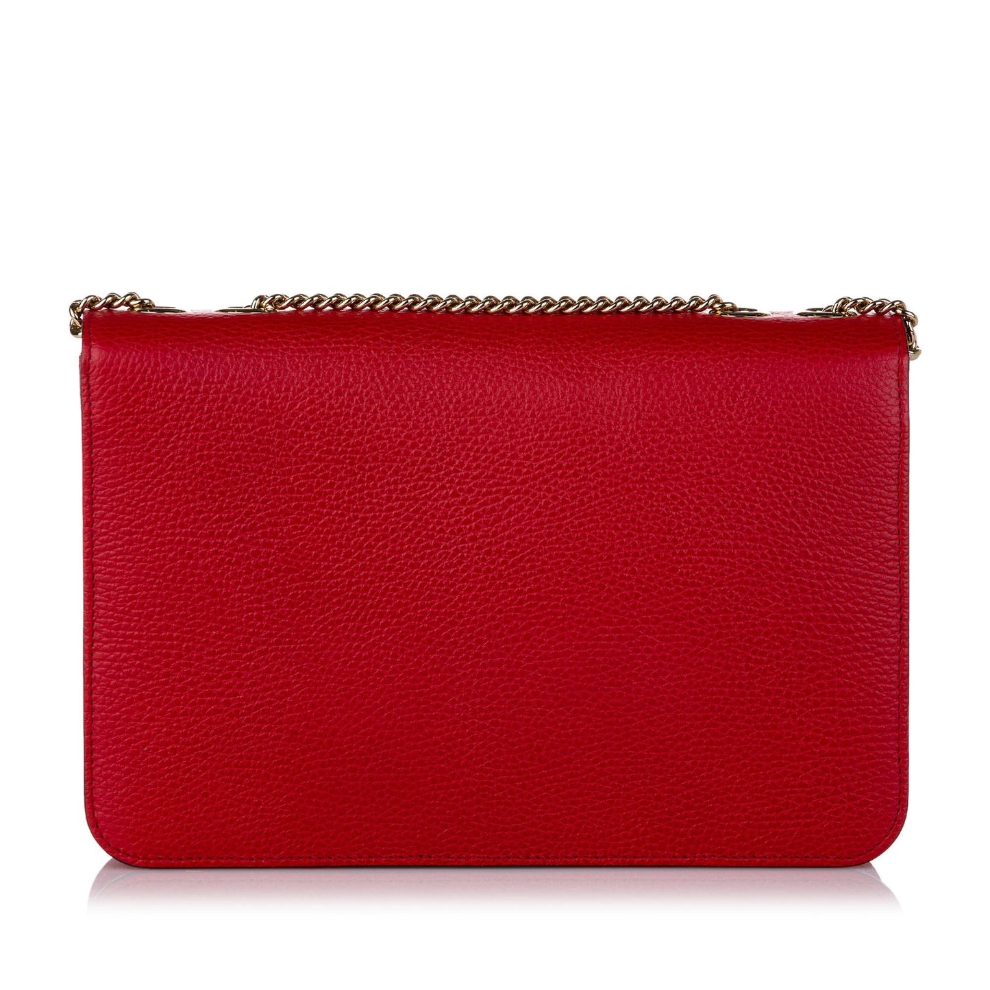 Gucci Interlocking G Chain Leather Crossbody Bag (SHG-30083)