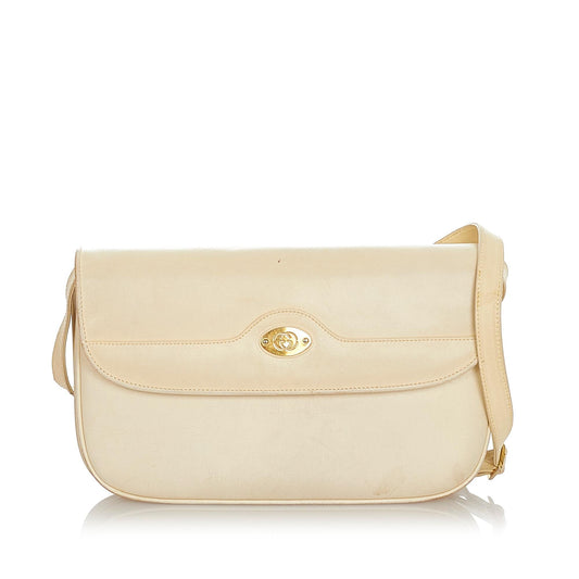 Gucci Interlocking G Leather Crossbody Bag (SHG-23243)