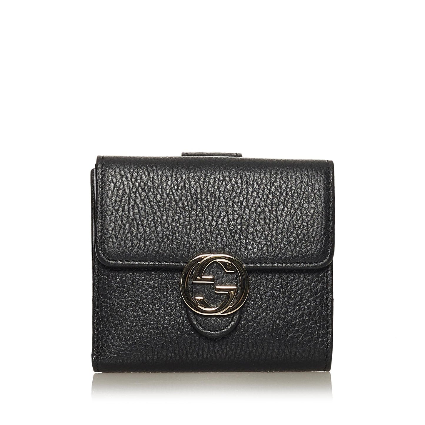 Gucci Interlocking G Leather Small Wallet (SHG-35037)
