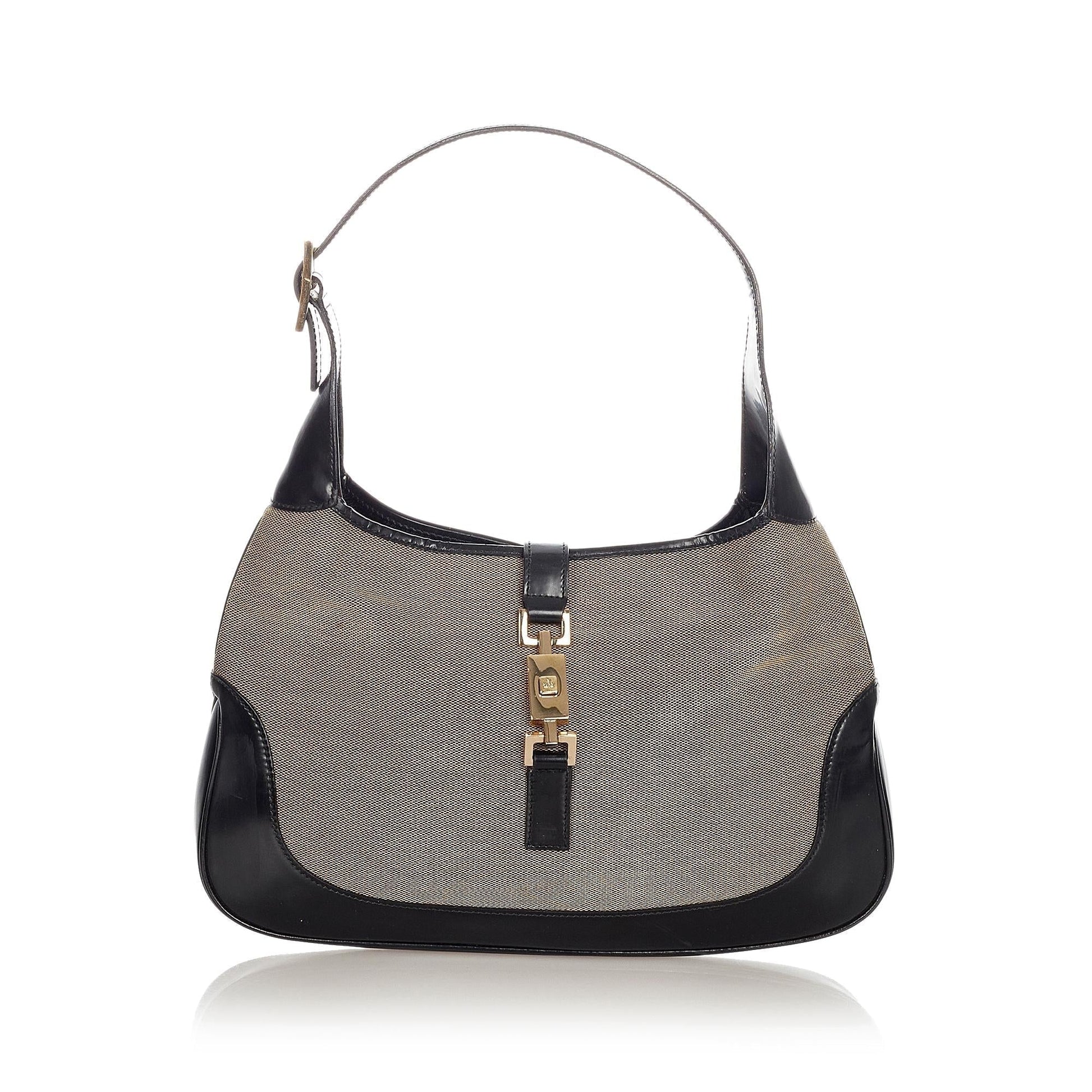 Gucci Jackie Canvas Shoulder Bag Style 4