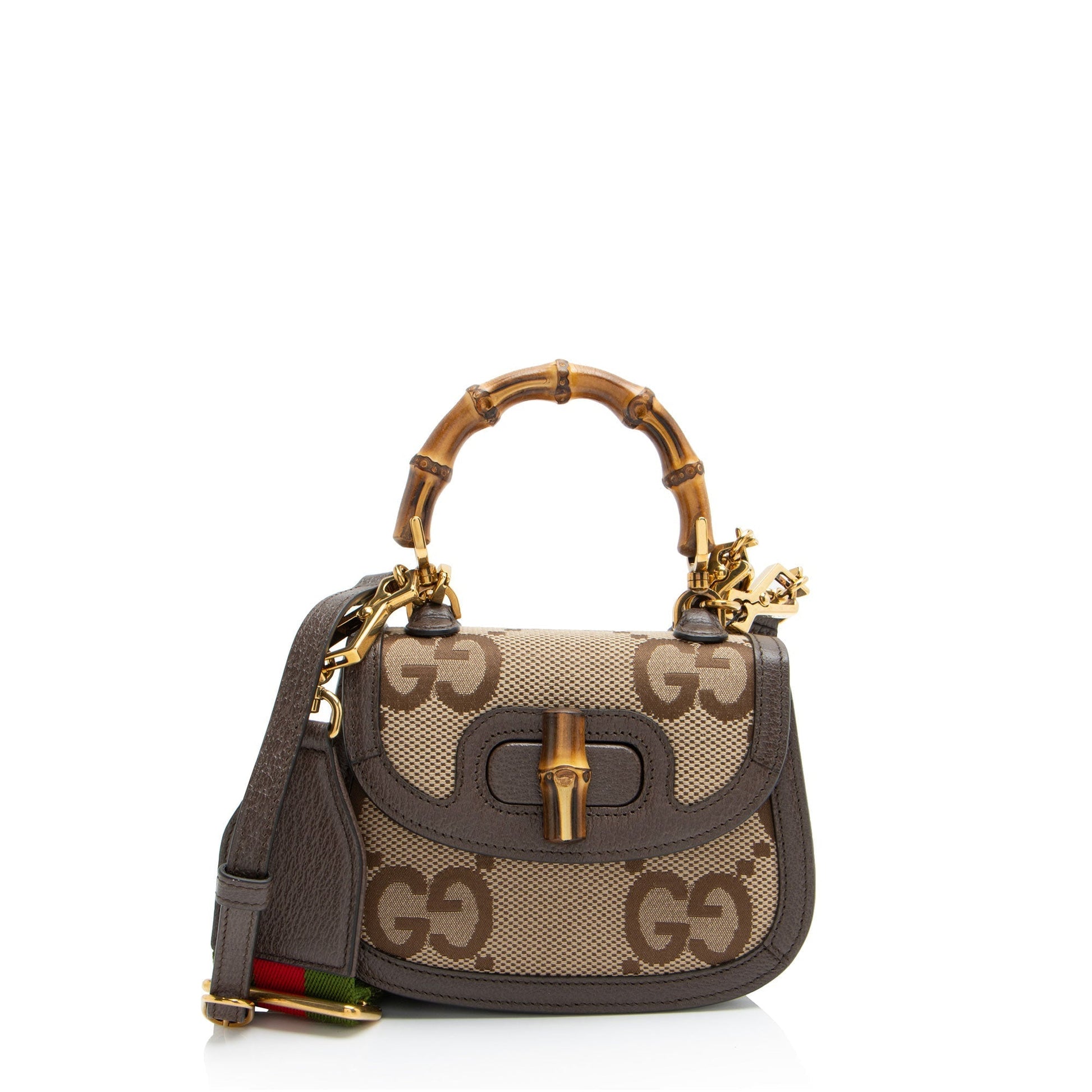 Gucci Nylon Leather Mini Shoulder Bag