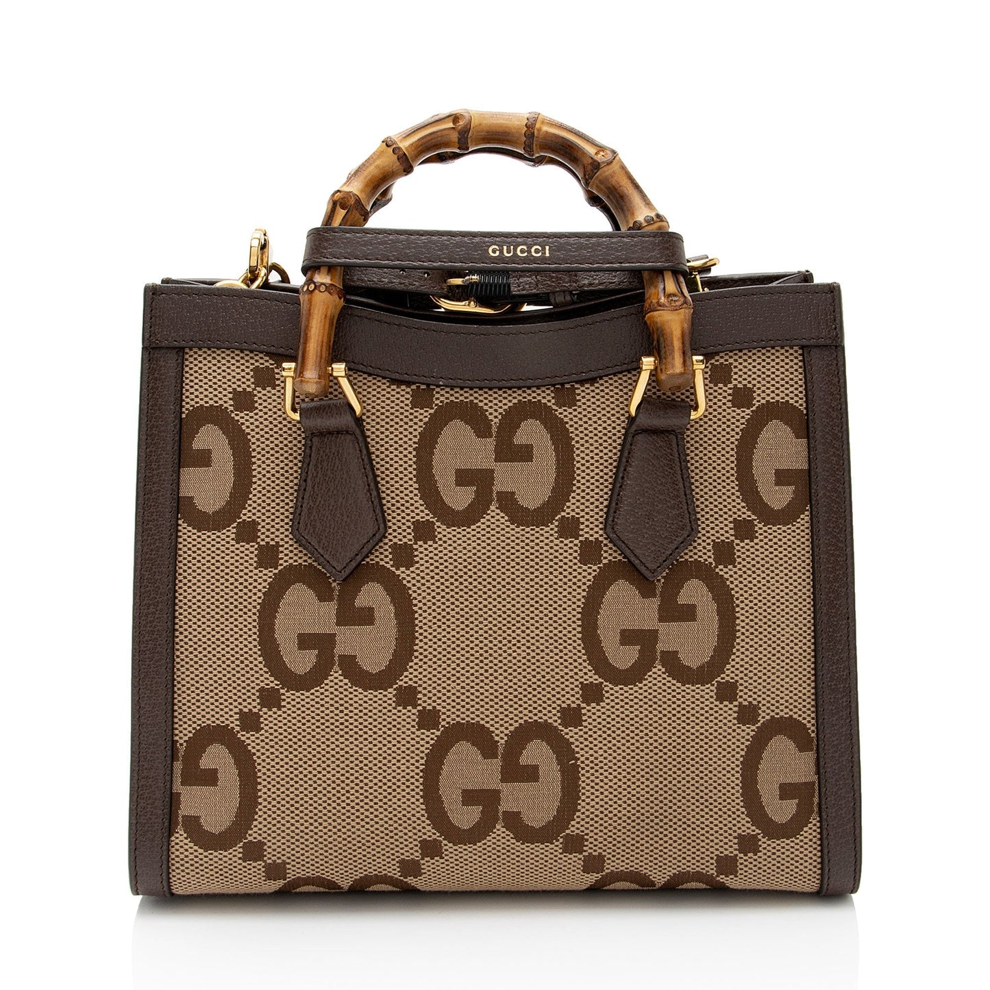 Gucci Leather Canvas Tote