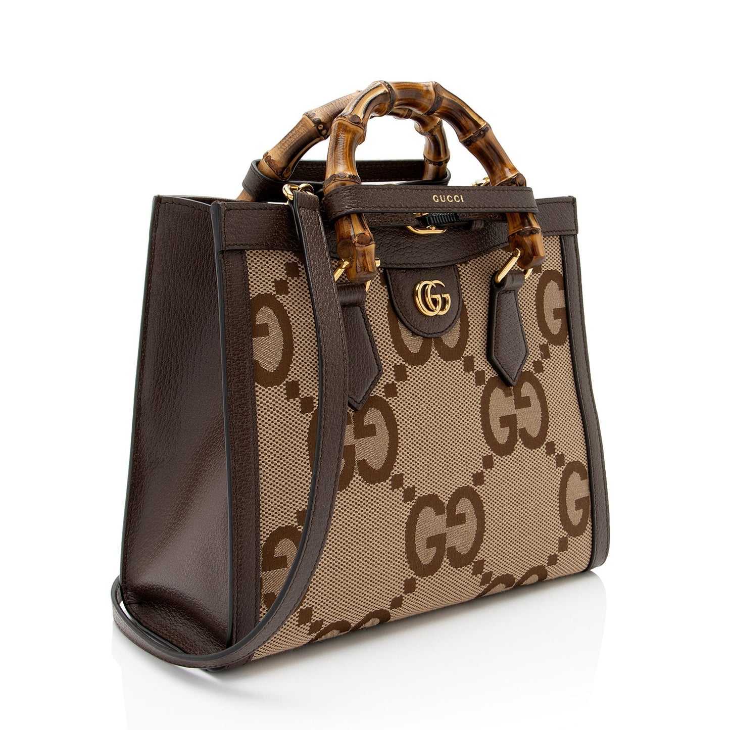 Gucci Leather Canvas Tote