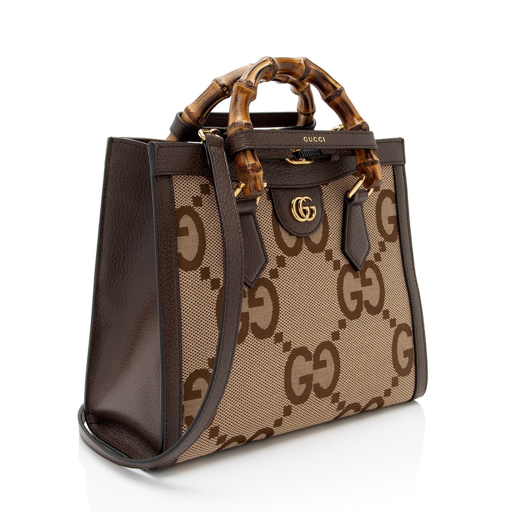 Gucci Leather Canvas Tote