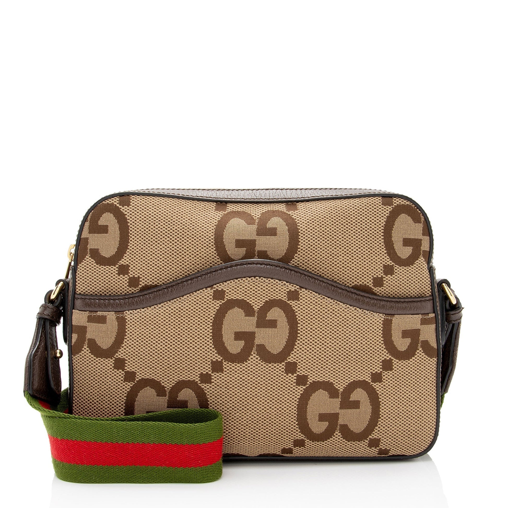 Gucci Nylon Leather Canvas Shoulder Bag