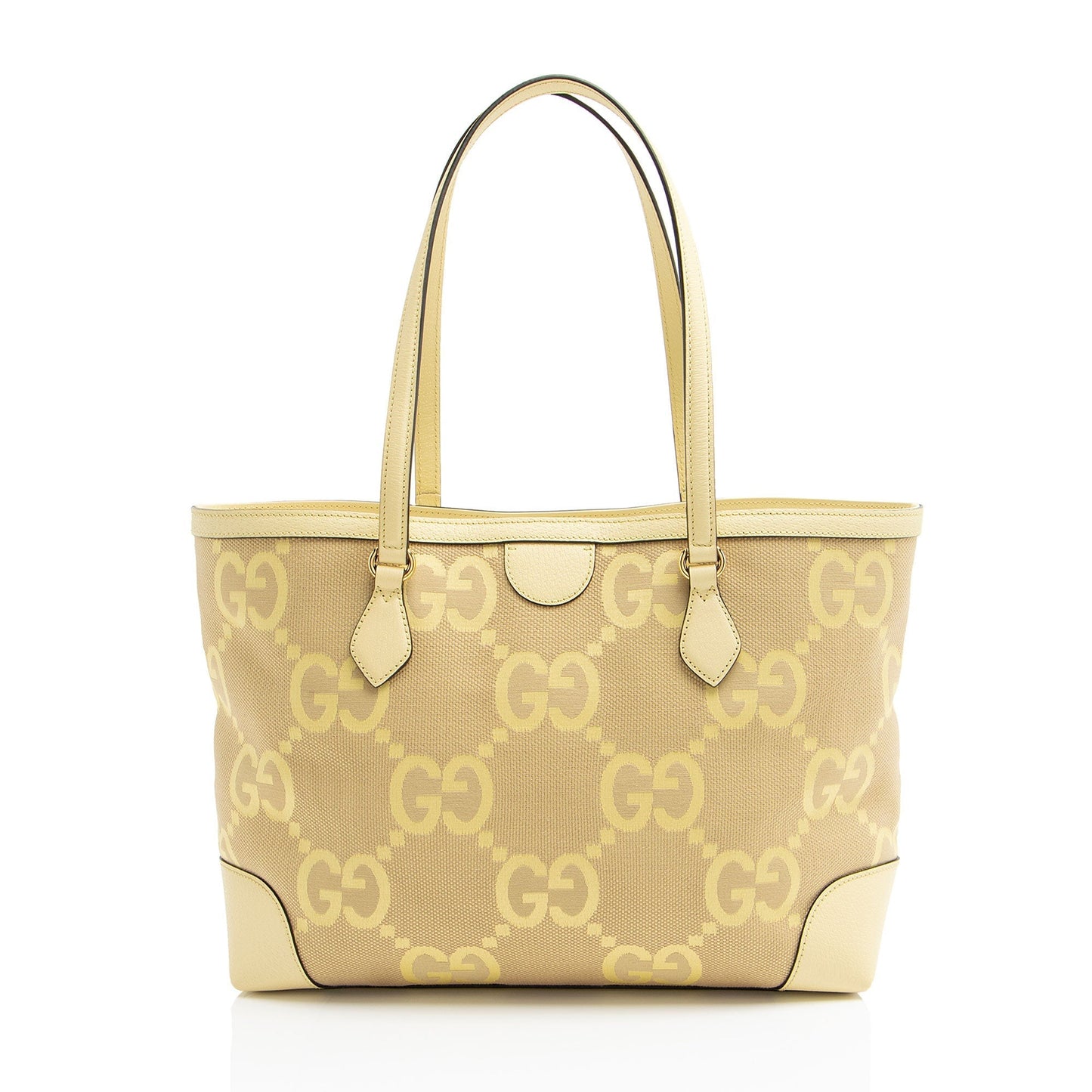 Gucci Nylon Leather Canvas Tote