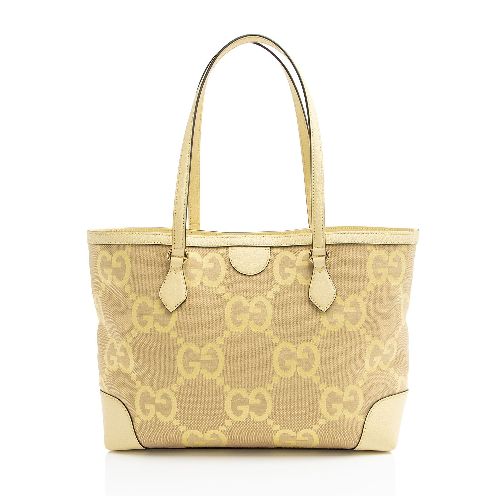 Gucci Nylon Leather Canvas Tote