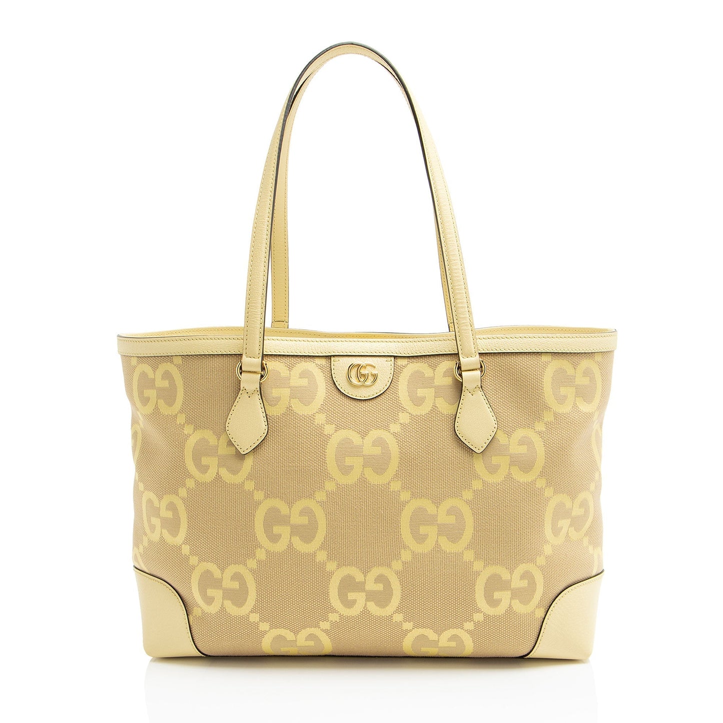 Gucci Nylon Leather Canvas Tote