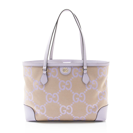 Gucci Jumbo GG Canvas Ophidia Large Shopping Tote